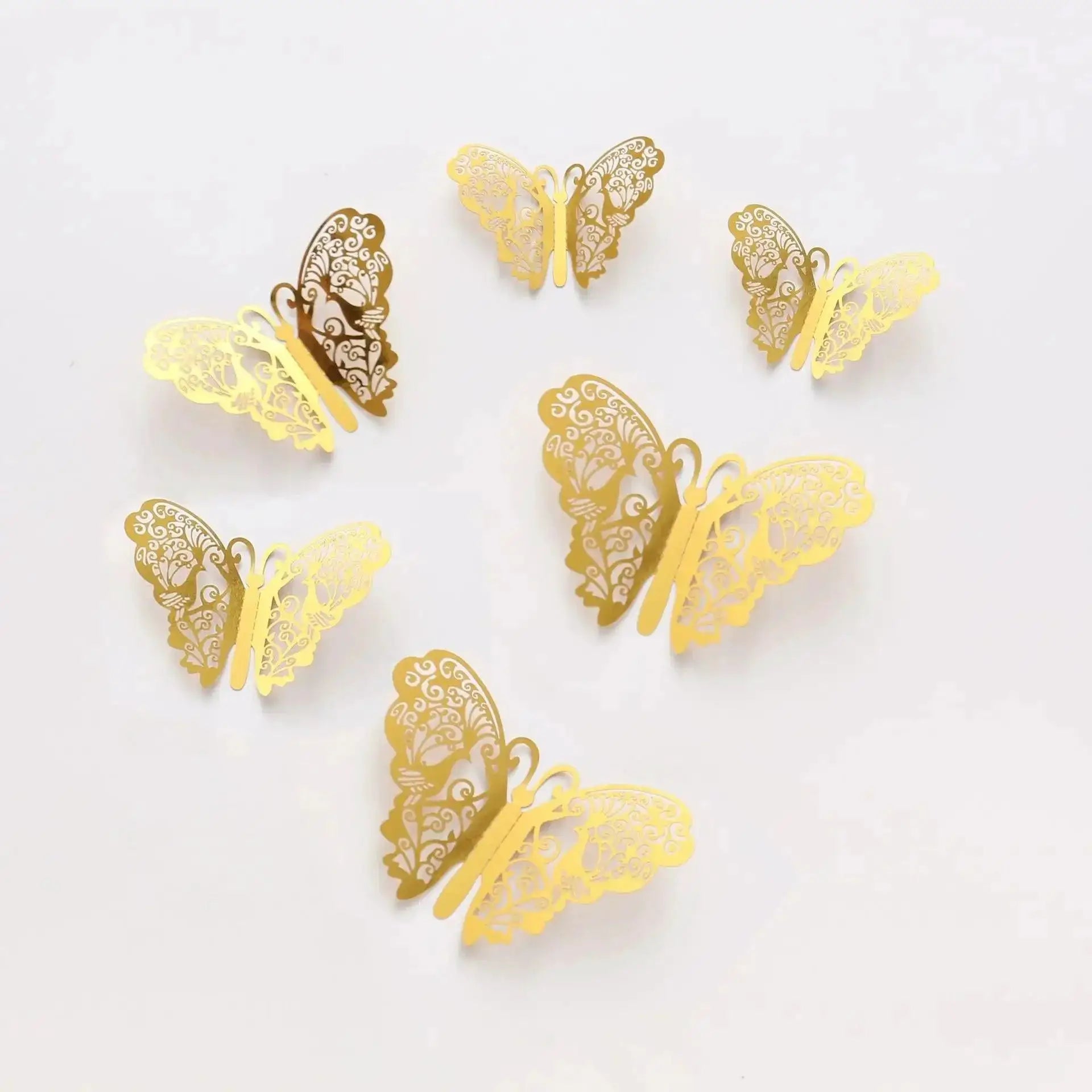 Butterfly Cake Toppers 12 Pcs Set Wedding Party Decor