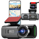 4K Dash Cam for Safe Driving and Parking with GPS Logger