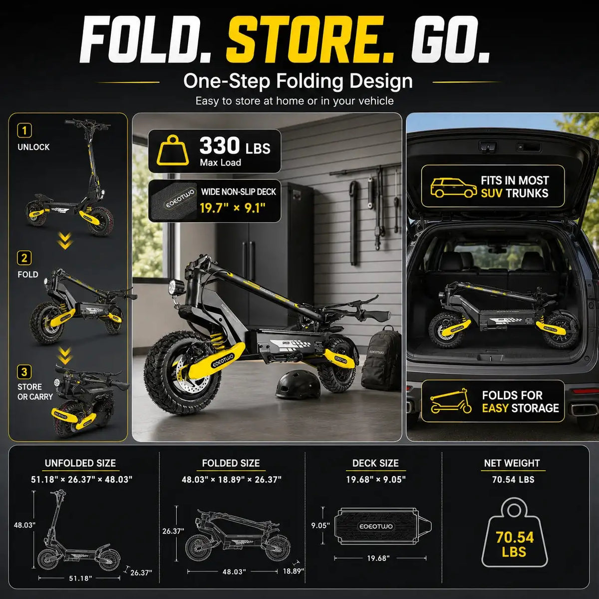 EOEOTWO Off Road Electric Scooter — product view 7