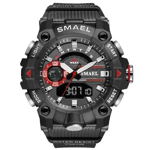 SMAEL LED Military Sports Watch Durable Waterproof Timepiece