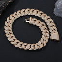 Gold Platinum Bubble Chain Necklace