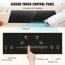 SucceBuy Burners Built-in Induction Stove Top Ceramic Glass
