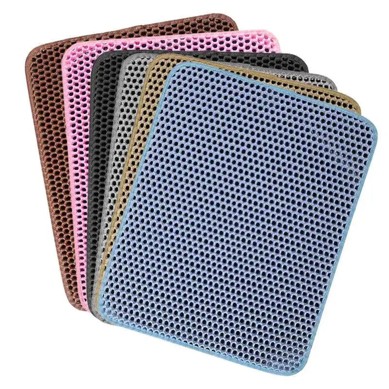 Double Layer Cat Litter Mat Waterproof Non Slip Pad