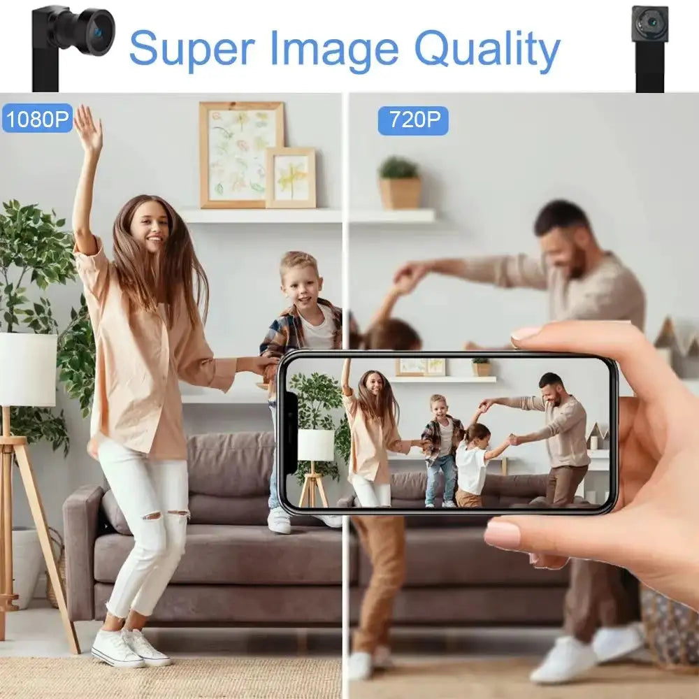 4KFHD, WIFI Miniature Camera, Supports APP Remote Viewing, Motion Detection, Loop Storage, Portable 1080P Small Camera