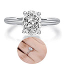 Moissanite Ring in Sterling Silver Shape