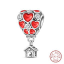 Red Series Charm Beads Sterling