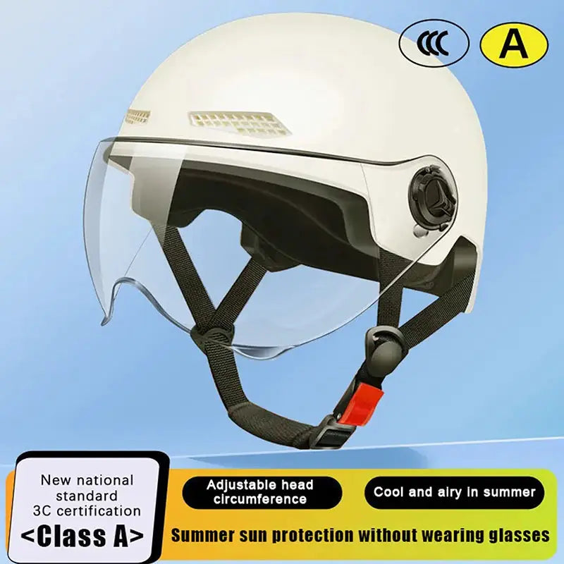Cartoon Half Helmet With Goggles — product view 10