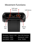 Men's Luxury Quartz Watch: Stainless Steel Sport Timepiece