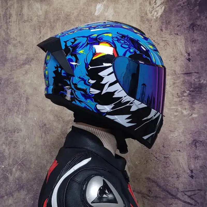 Full Face Double Visor Racing Helmet — product view 9