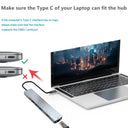 8 Port USB C Hub 2 In 1 Multiport Adapter For MacBook