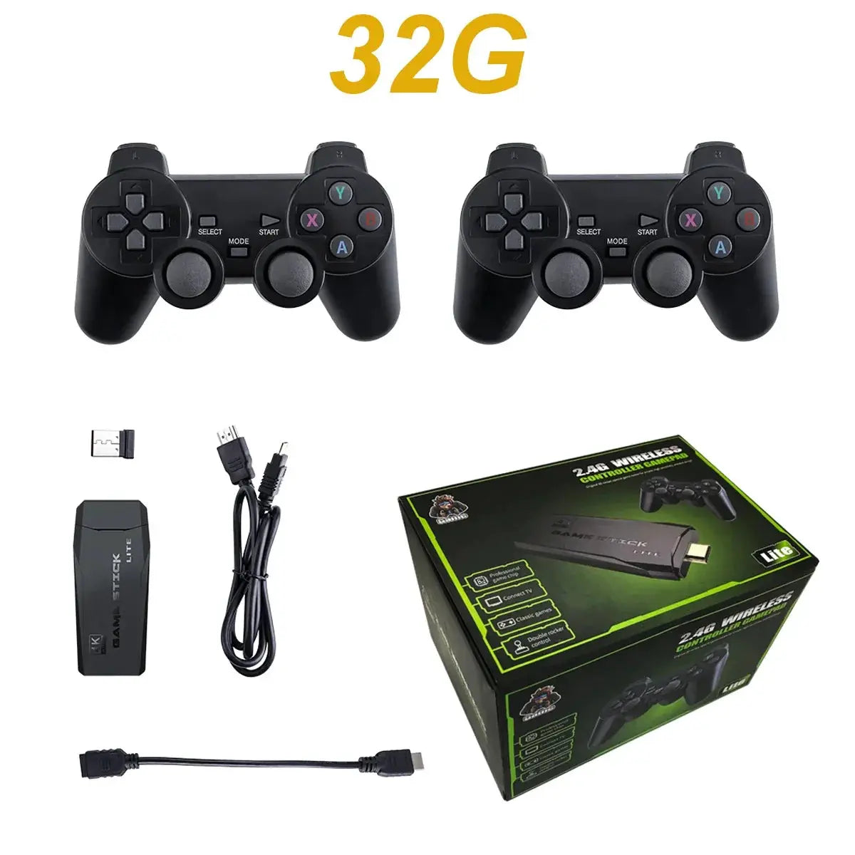 Update Retro Video Game Console 2.4G Wireless 64G Dendy