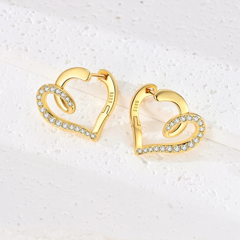Sterling Silver Women's Earrings Golden