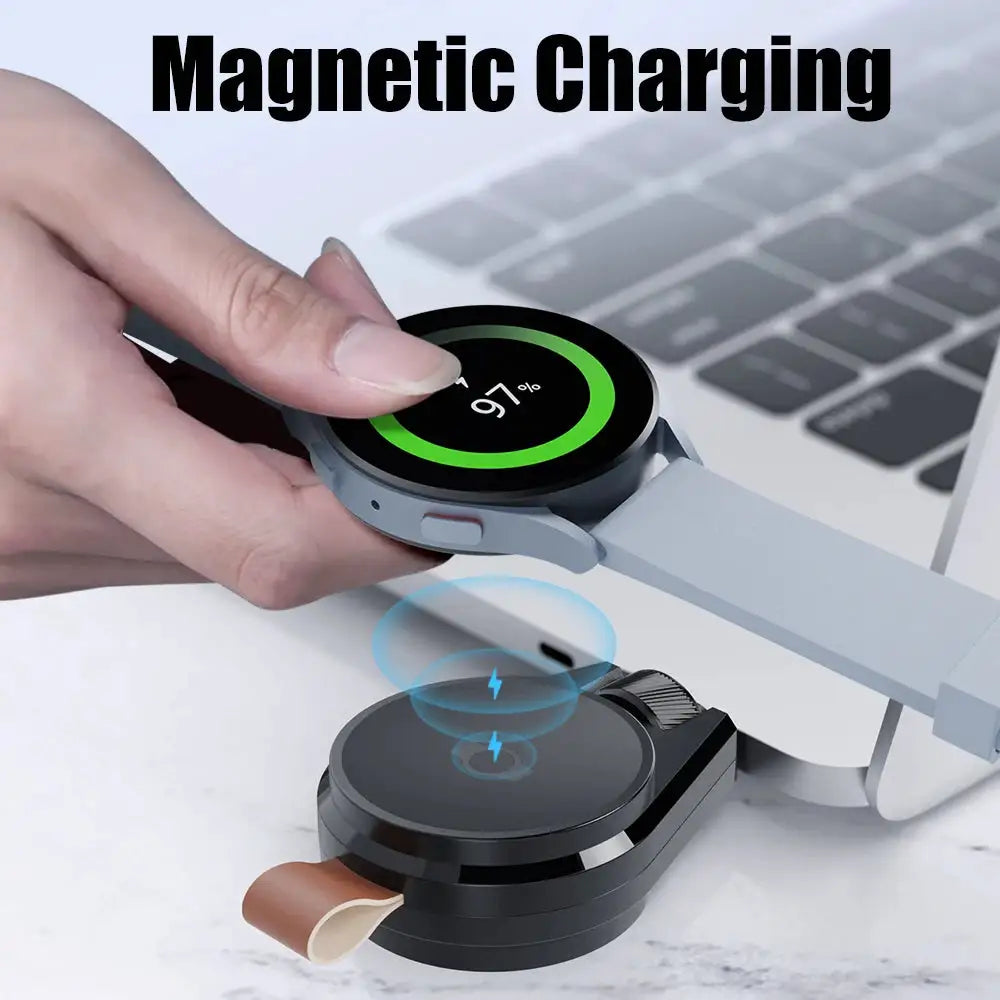 Wireless Magnetic Charging Dock Portable USB C Watch Charger Cable Wireless Smart Watch Accessories for Samsung Galaxy Watch 8/7