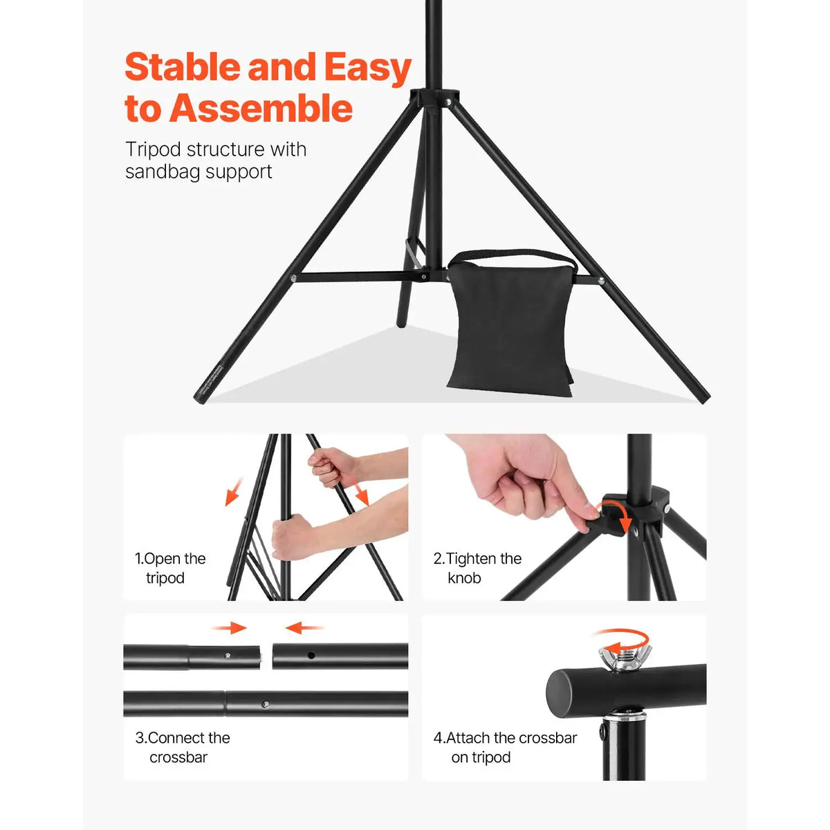 Heavy Duty Metal Backdrop Stand — product image 4