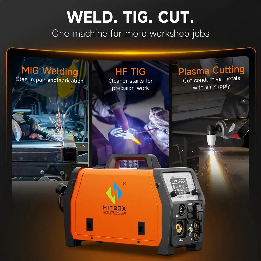 HITBOX HBMC270 Multi-Process Fabrication Welder — product view 3