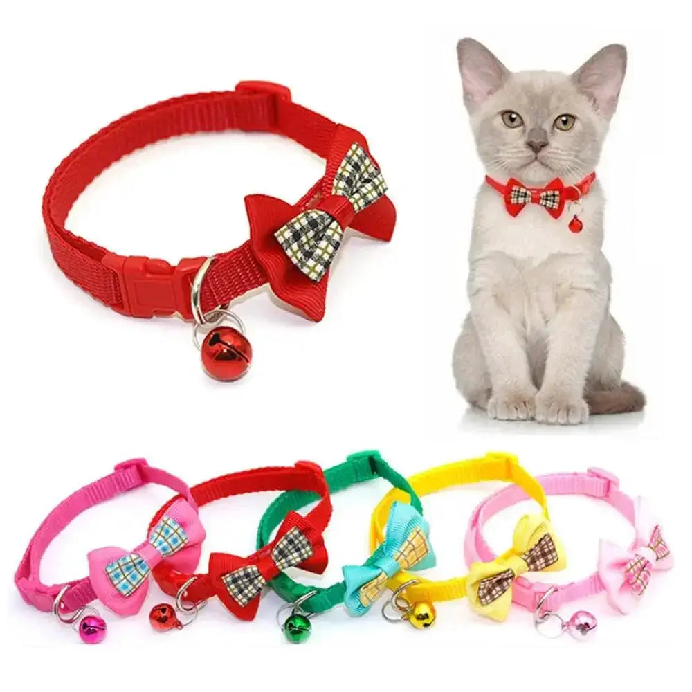 Adjustable Bow Tie Pet Collars With Bell Pendant For Pets