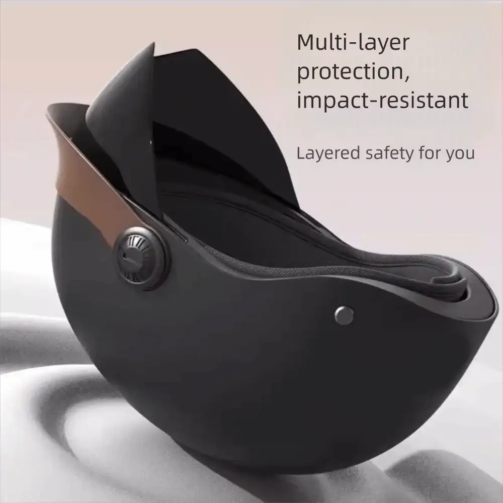 Vintage Ultra Light Electric Bicycle Helmet Sunscreen Breathable Motorcycle Half Helmet Fall Prevention Safety Helmets Riding