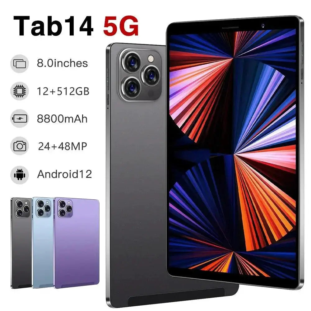 Global Version 8 Inch Android 12 Tablet PC With 12GB RAM
