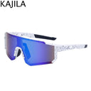 Trendy Oversized Rimless Sports Sunglasses UV400 Protection