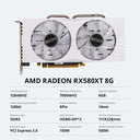 ELSA White Radeon RX GPU Unleash Extreme Gaming Power