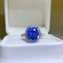 Luxury Sterling Silver Moissanite Ring