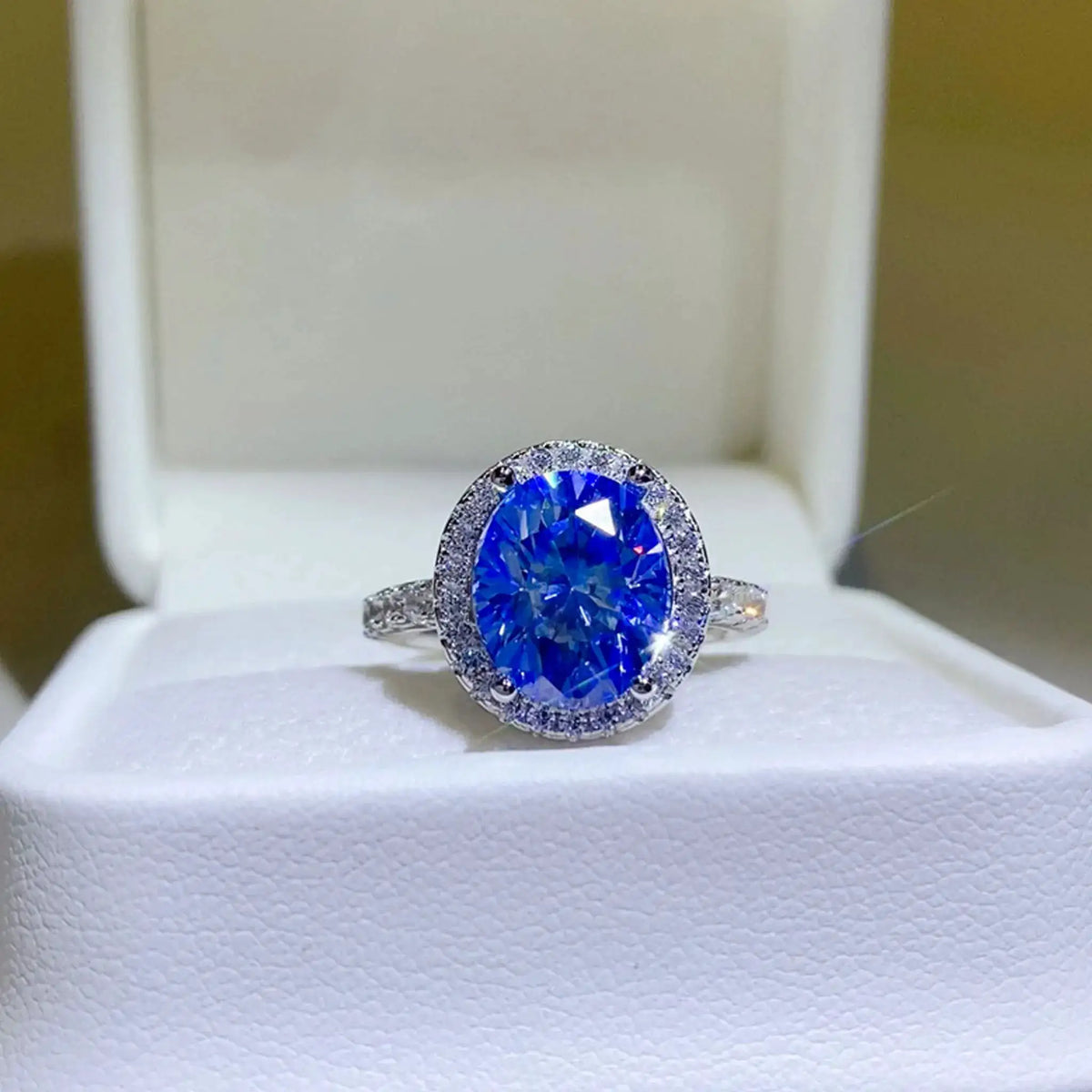 Luxury Sterling Silver Moissanite Ring — product image 6