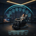 Coolfull Luxury Massage Chair Automatic Zero Gravity SL Type Guide Rail Musical Function for Home Use Waist Legs Foot Massager