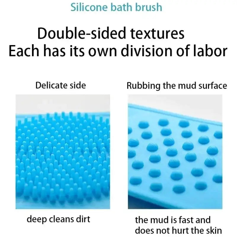 Silicone Body Sponge Brushes Bath Towels Scrubber Massage