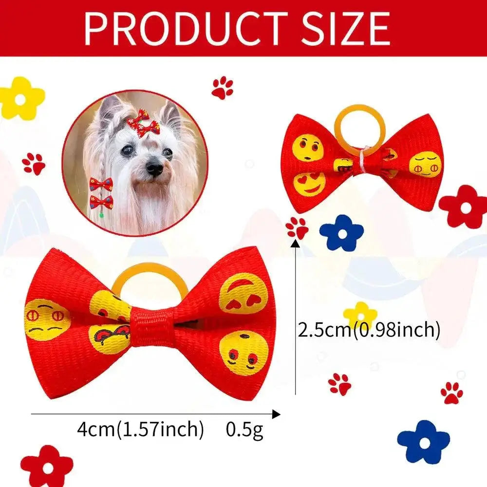 Pet Grooming Bows for Small Dogs Hair Accessories Kit