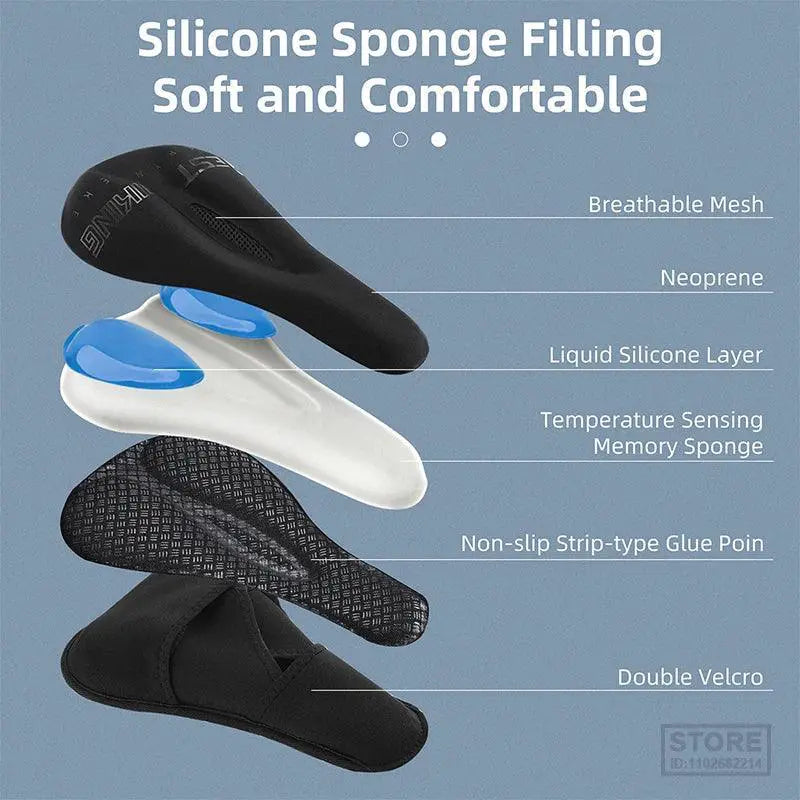 West Biking Gel Filled Road Bike Seat Cover Comfort