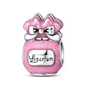 Charm Beads Sterling Silver Pink
