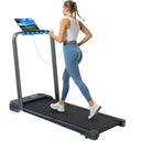 Compact Treadmill With Incline And Voice Control For Home Fitness
