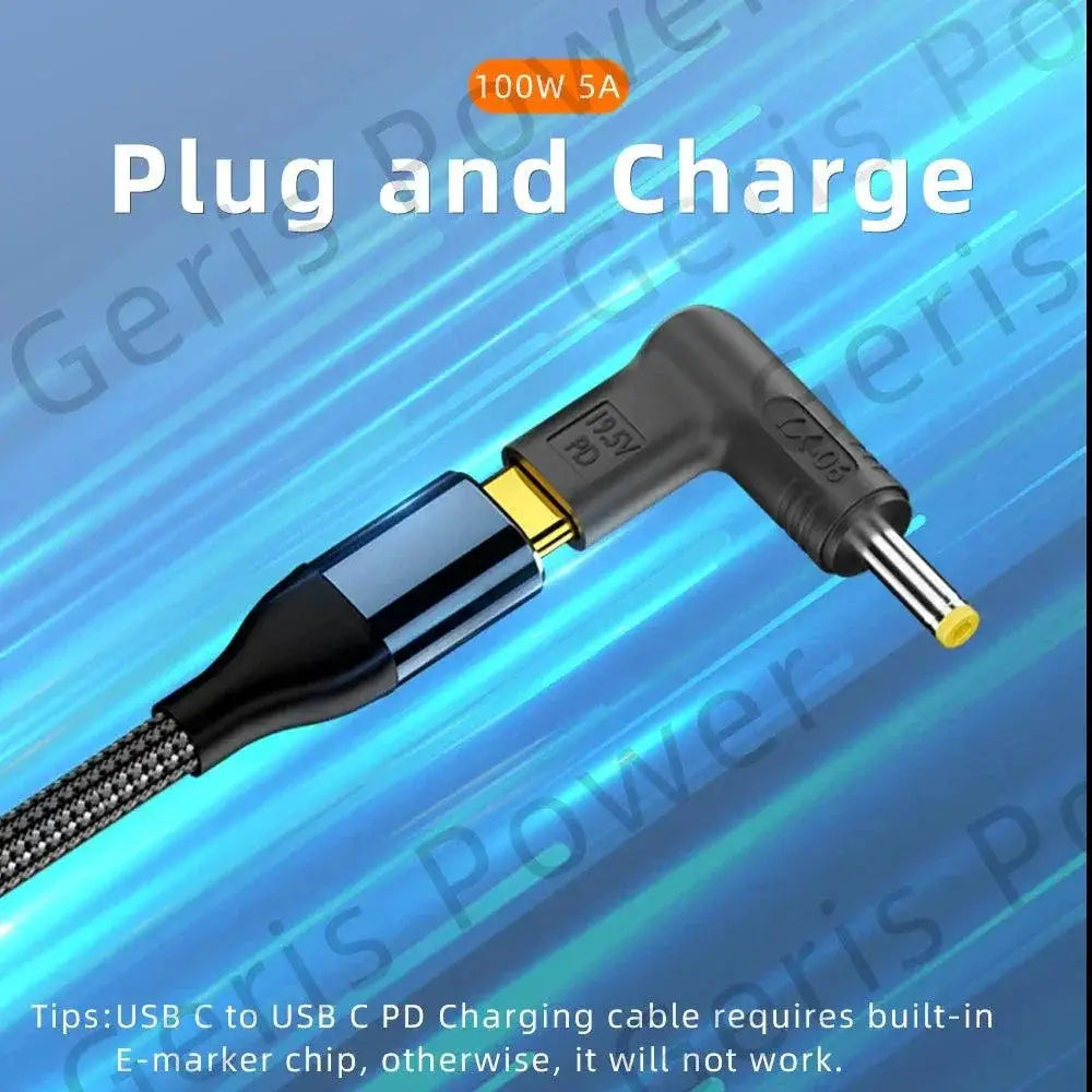 Type C Laptop Charger Converter For Asus Lenovo HP