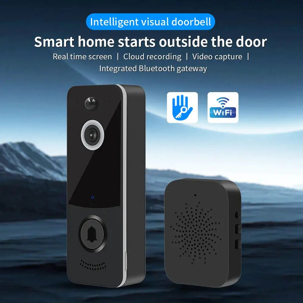 2.4G WIFI Video Doorbell 1080P TTLOCK Outdoor Security Protection Wireless infrared night vision Intercom Camera Ringing Bell