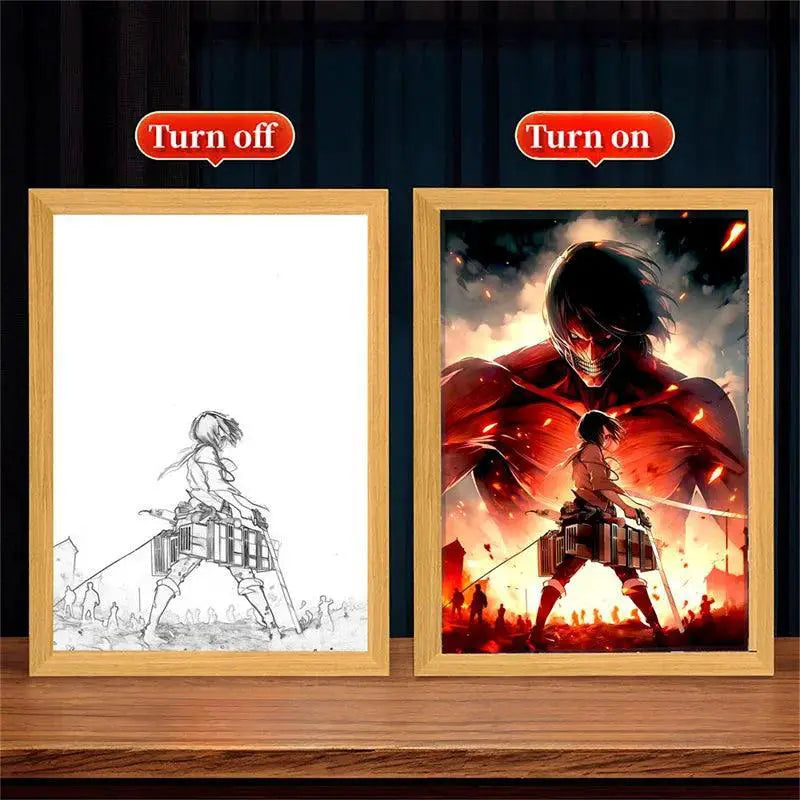 Attack On Titan LED Night Lamp For Anime Bedroom Decor