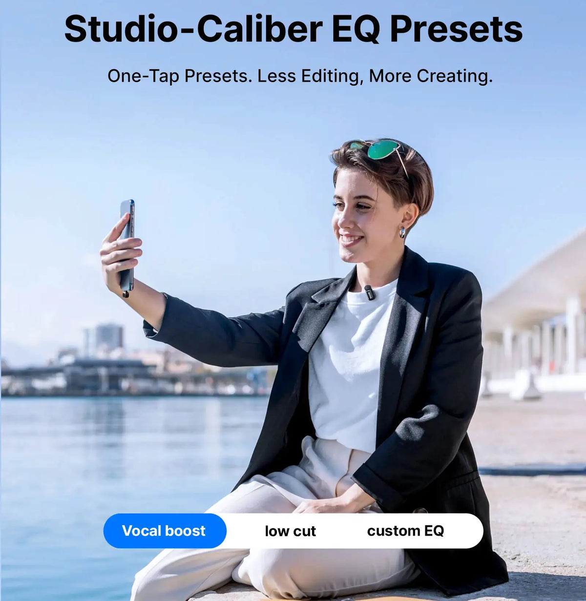 BOYA Mini 2 Wireless Lavalier Microphone For iPhone Android Noise Reduction Slim - product image 4