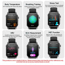 Health Smart Watch - Ecg Bp Monitor Bluetooth