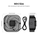 TOPK USB Portable Mini Fan 3 Speed 360°Rotatable Desk Fan