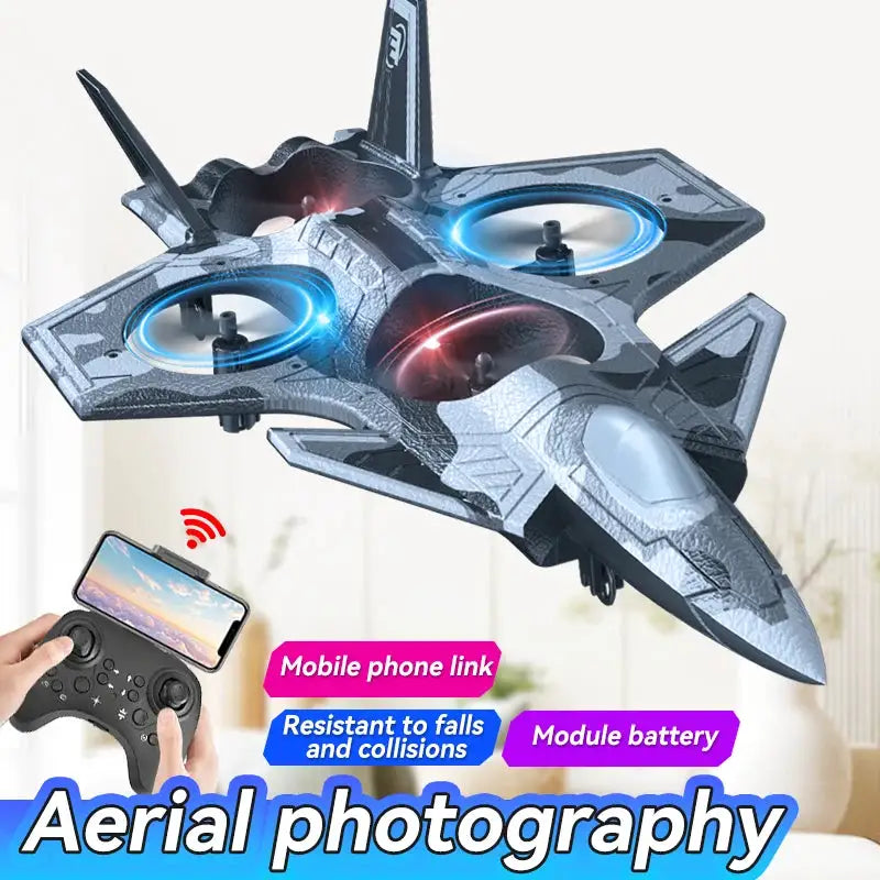 TongLi RC JI Fighter Stunt Plane Drone with HD Camera — product view 2