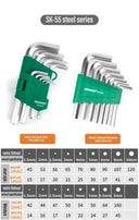 WYNNS Allen Wrench Set Hex Key 9pcs Tool for Repairs