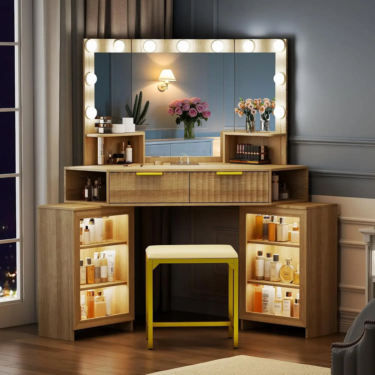 Corner LED Desk