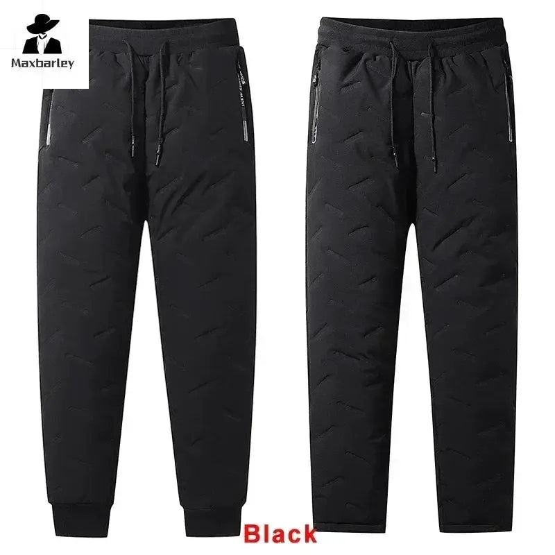 Winter Down Cotton Pants Mens Casual Waterproof Jogger 7XL