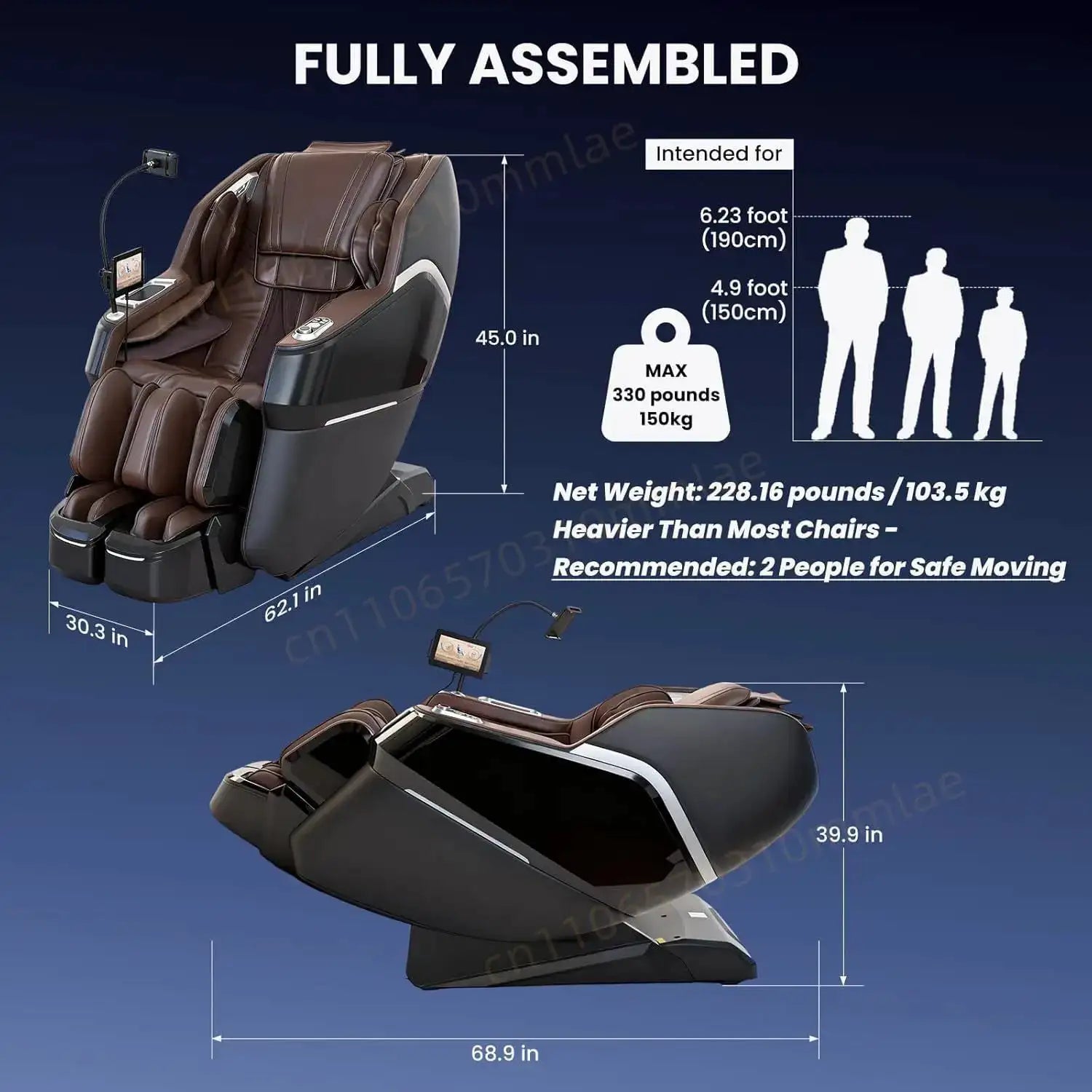 Space Walk & Ankle Stretch 4D Massage Chair Full Body 2026 Zero Gravity SL Track Stretch Massage Chair Recliner with Foot Roller