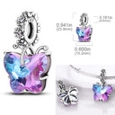 Charm Bead Sterling Silver Pink