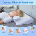 1pc Memory Foam Cervical Pillow for Neck Pain Support