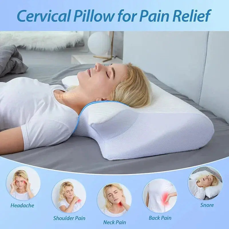 Memory Foam Cervical Pillow For Neck Pain Support