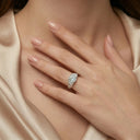 Sparkling Moissanite Diamond Ring