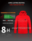 21 Areas Heated Jacket For Men Waterproof Heating Coat