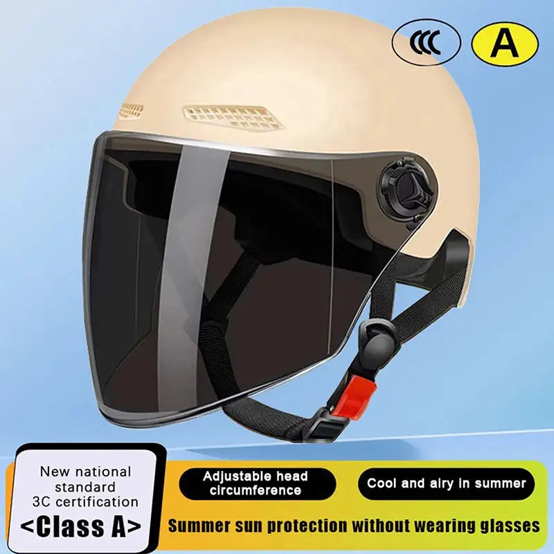 Cartoon Half Helmet With Goggles — product view 15
