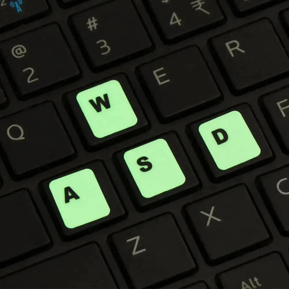 Luminous Multilingual Keyboard Stickers For Typing